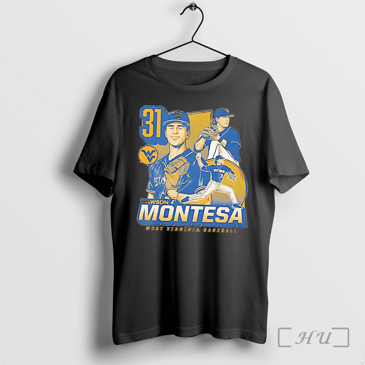 Officials West Virginia Mountaineers Dawson Montesa Number 31 Vintage Tee Premium T Shirts Sweater Hoodie