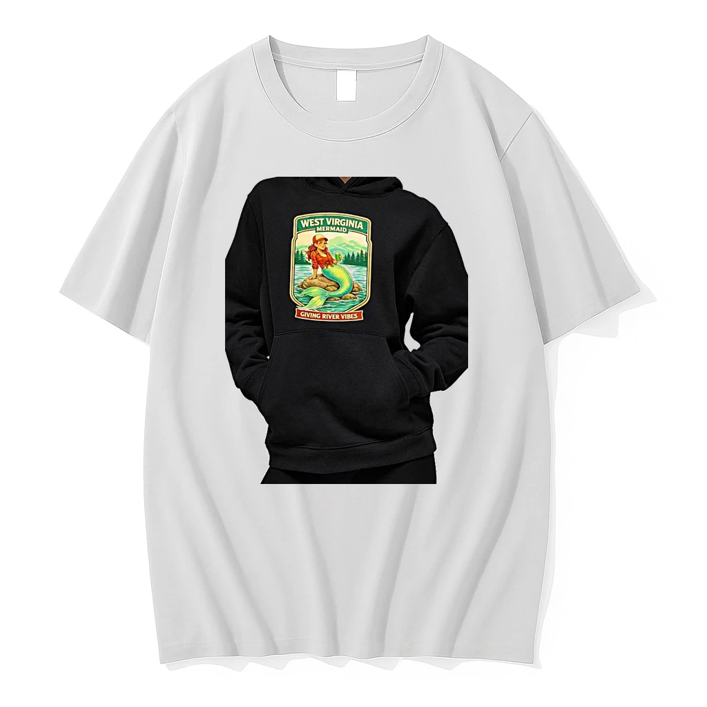 Officials West Virginia Mermaid Giving River Vibes Premium T Shirt Sweatshirt Hoodie