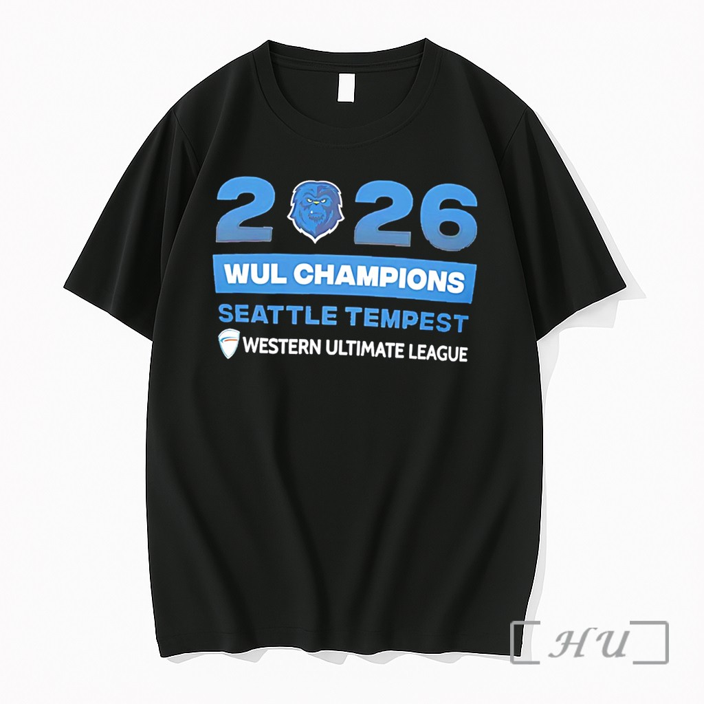 Officials Western Ultimate League 2026 Seattle Tempest Champion Tee Premium T Shirts Sweater Hoodie
