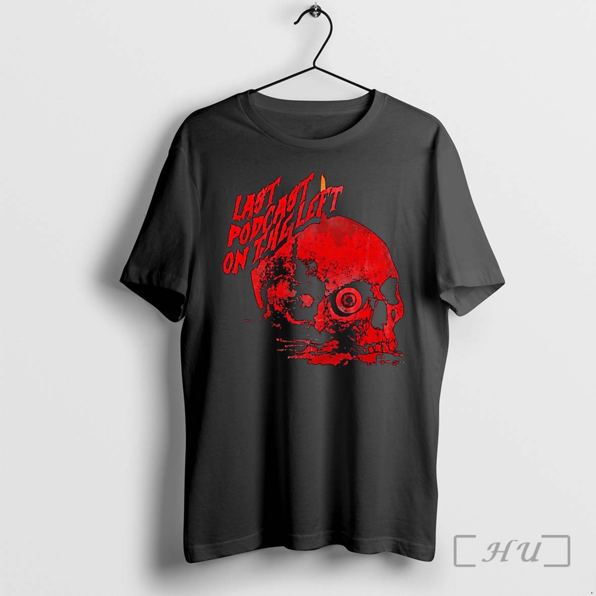Officials Wickid Drawings Last Podcast On The Left Skull Red Graphic Black Premium T Shirts Sweater Hoodie