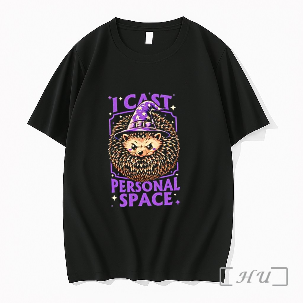 Officials Witch Hedgehog I Cast Personal Space Funny Animal Lover Fantasy Magic Wizard Premium T Shirts Sweater Hoodie