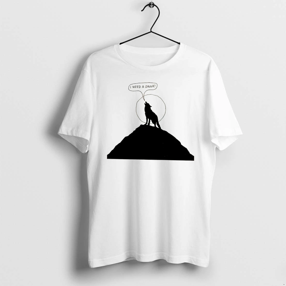 Officials Wolf I Need A Drink Paint Tee Premium T Shirt Sweatshirt Hoodie