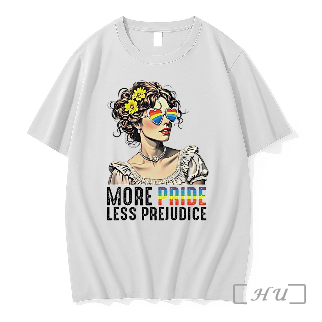 Officials Woman With Floral Hair And Heart Glasses More Pride Less Lgbt Premium T Shirts Sweater Hoodie