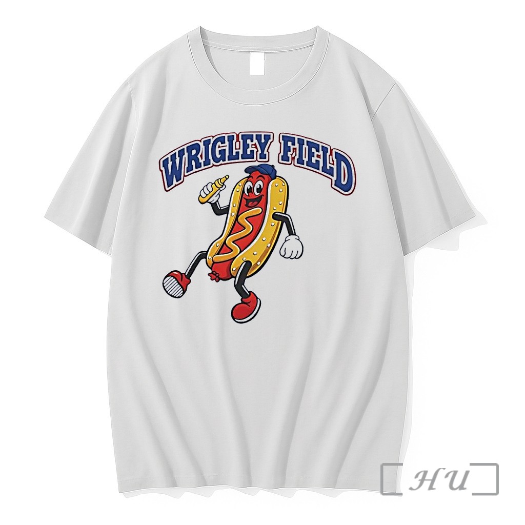 Officials Wrigley Field Hot Dog Running White Premium T Shirts Sweater Hoodie
