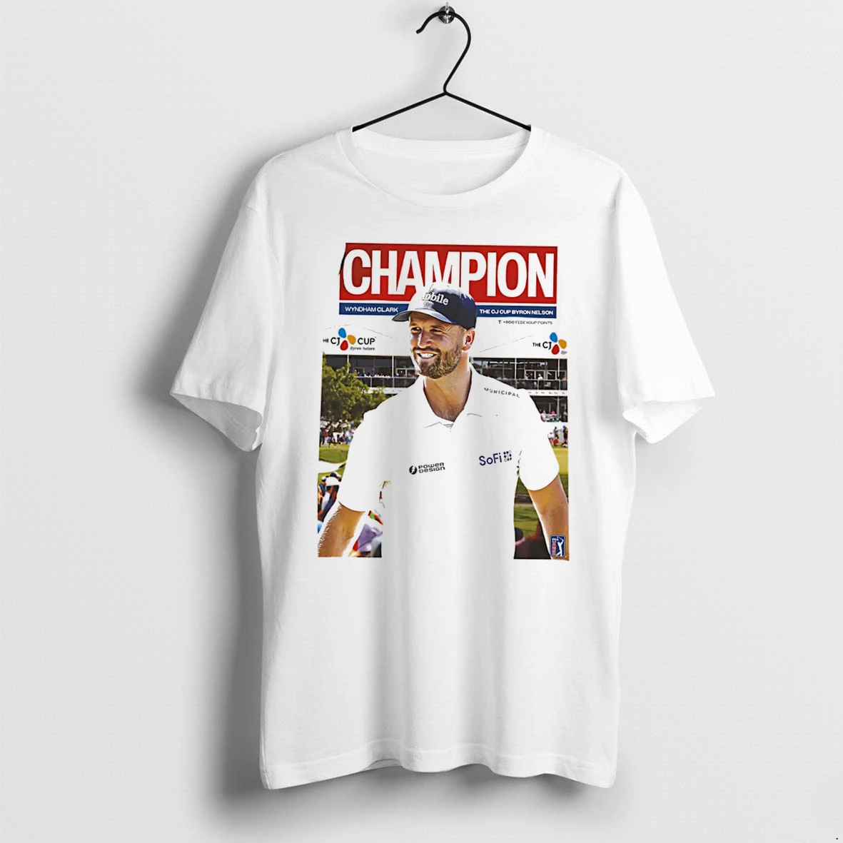 Officials Wyndham Clark Champions 4th Career Pga Tour The Cj Cup Byron Nelson 2026 Tee Premium T Shirt Sweatshirt Hoodie