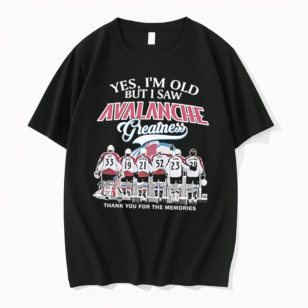 Officials Yes Im Old But I Saw Avalanche Greatness Thank You For The Memories Tee Premium T Shirt Sweatshirt Hoodie