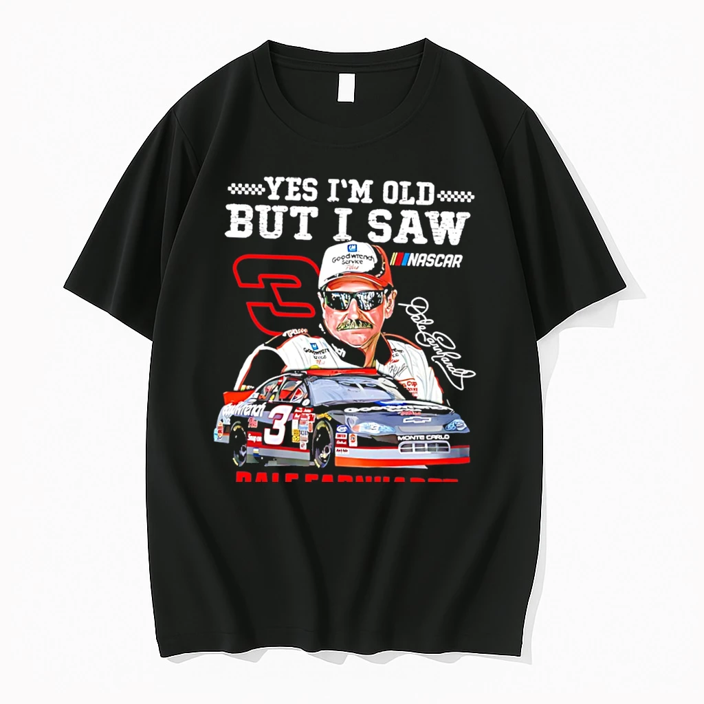 Officials Yes Im Old But I Saw Nascar Dale Earnhardt On The Track Signature Tee Premium T Shirt Sweatshirt Hoodie