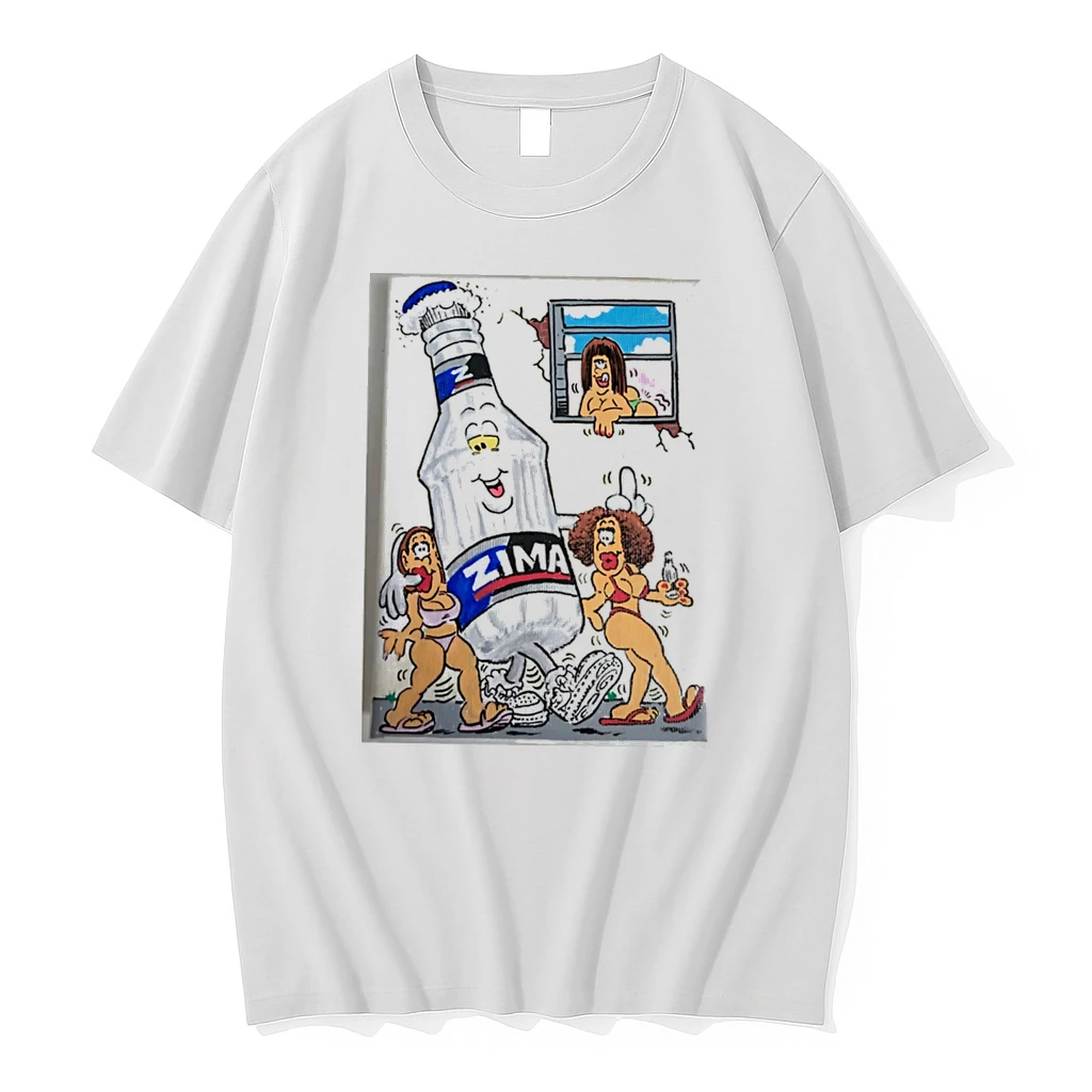 Officials Zima Bottle Cartoon With Women 90s Alcohol Tee Premium T Shirt Sweatshirt Hoodie