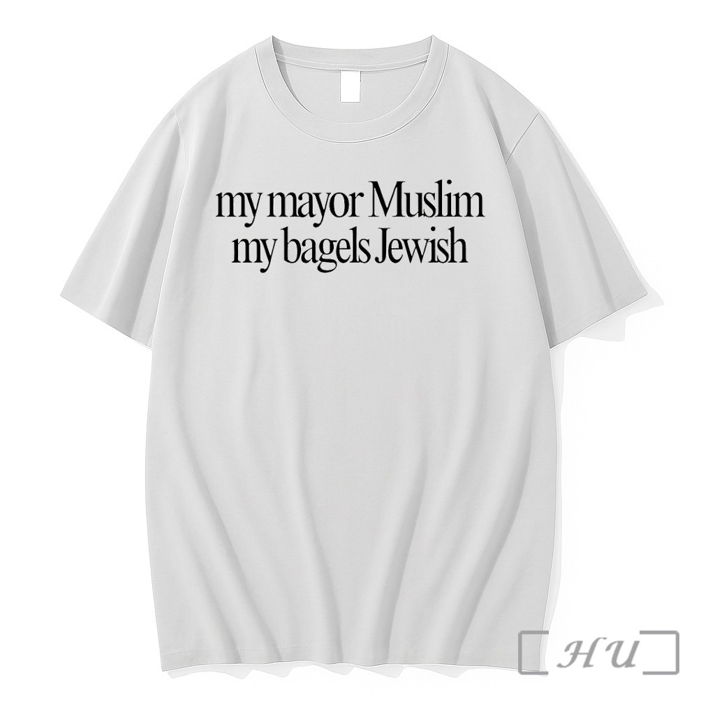 Officials Zohran Mamdani My Mayor Muslim My Bagels Jewish Premium T Shirts Sweater Hoodie