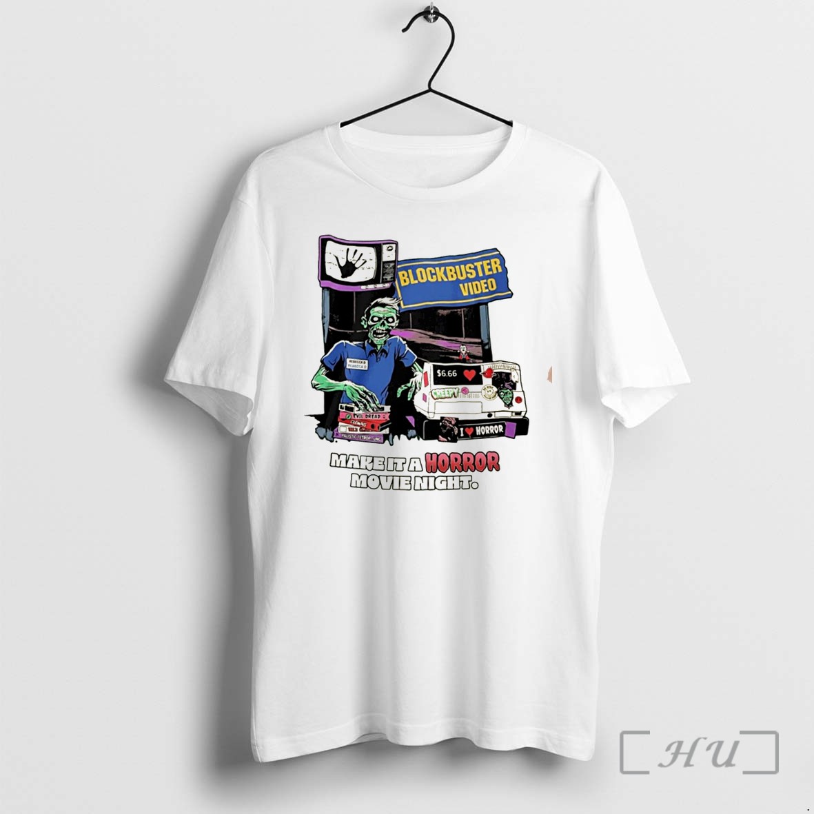 Officials Zombie Make It A Horror Movie Night Blockbuster Video Tee Premium T Shirts Sweater Hoodie