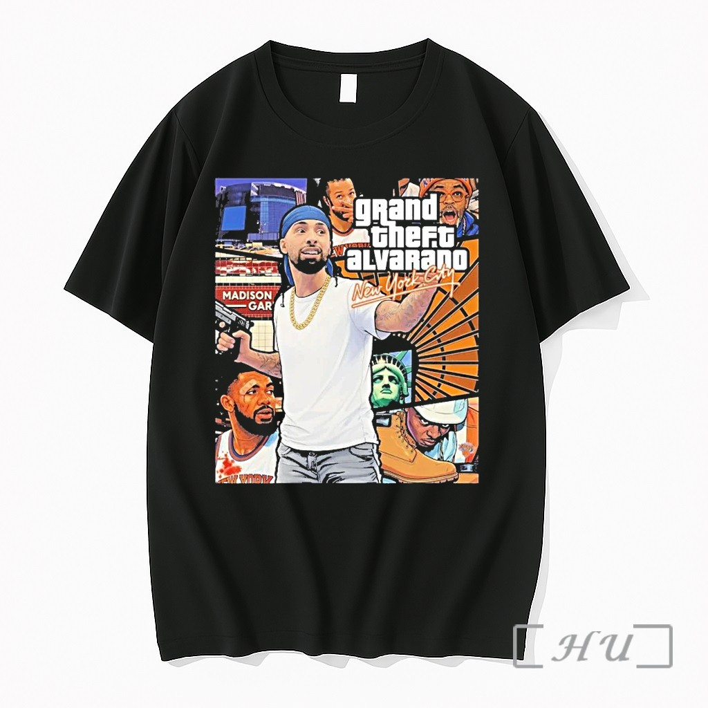 Officials New York Knicks Grand Theft Alvarado Msg Nyc Premium T Shirts Sweater Hoodie