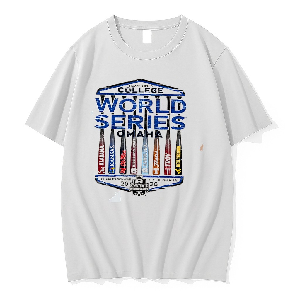 Original 2026 Ncaa Mens College World Series 8 Team Best Bats Tee Tshirts