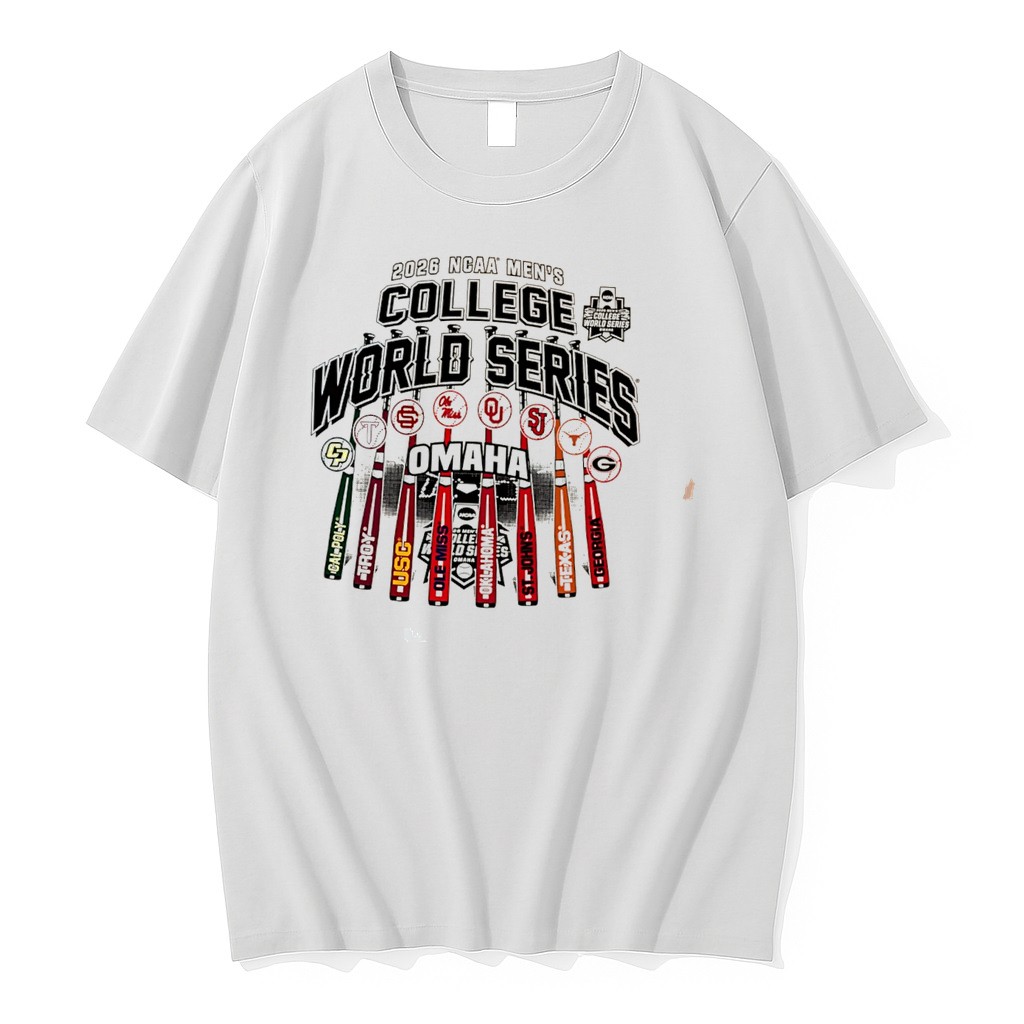 Original 2026 Ncaa Mens College World Series 8 Team Place Holder Tee Tshirts