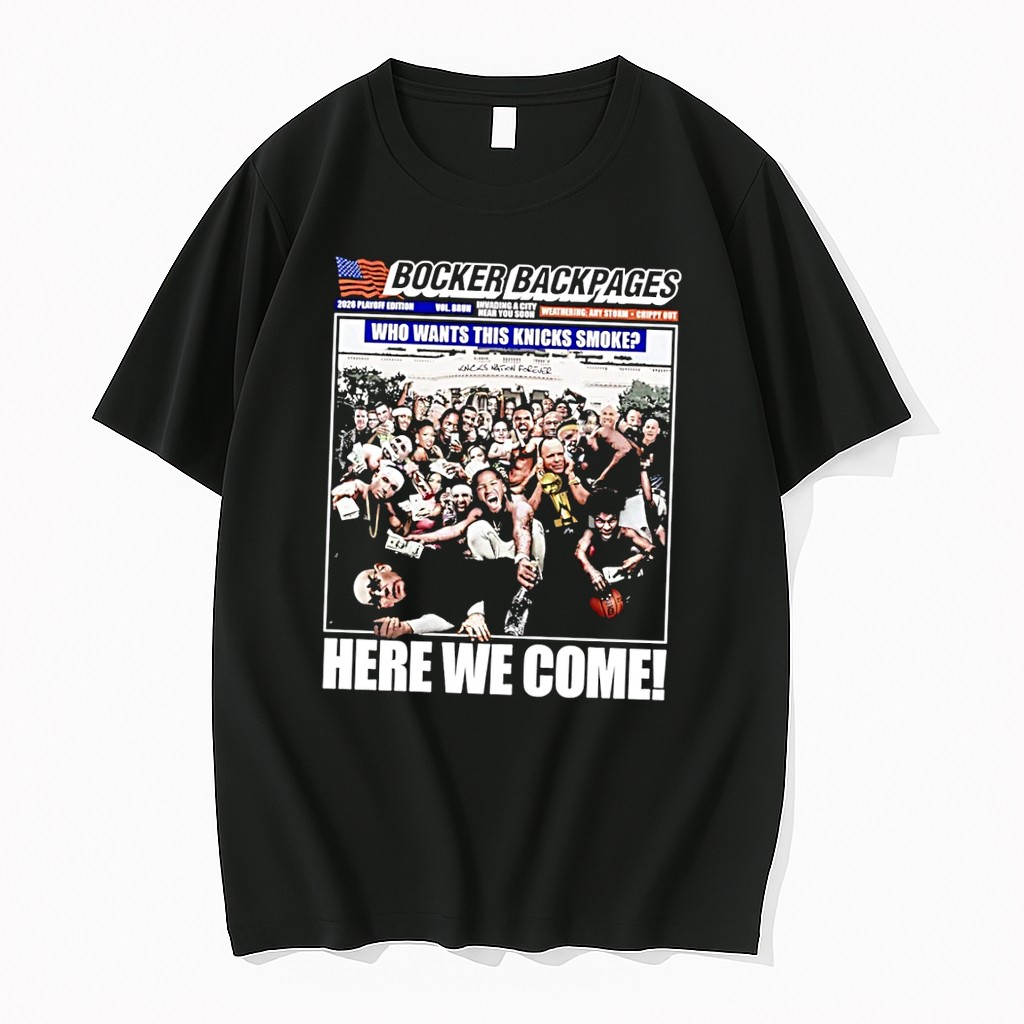 Original 2026 Playoff Edition Vol Brun Invading A City Near You Soon Weathering Any Storm Chippy Out Who Wants This Knicks Smoke Here We Come Knicks Black Tshirts