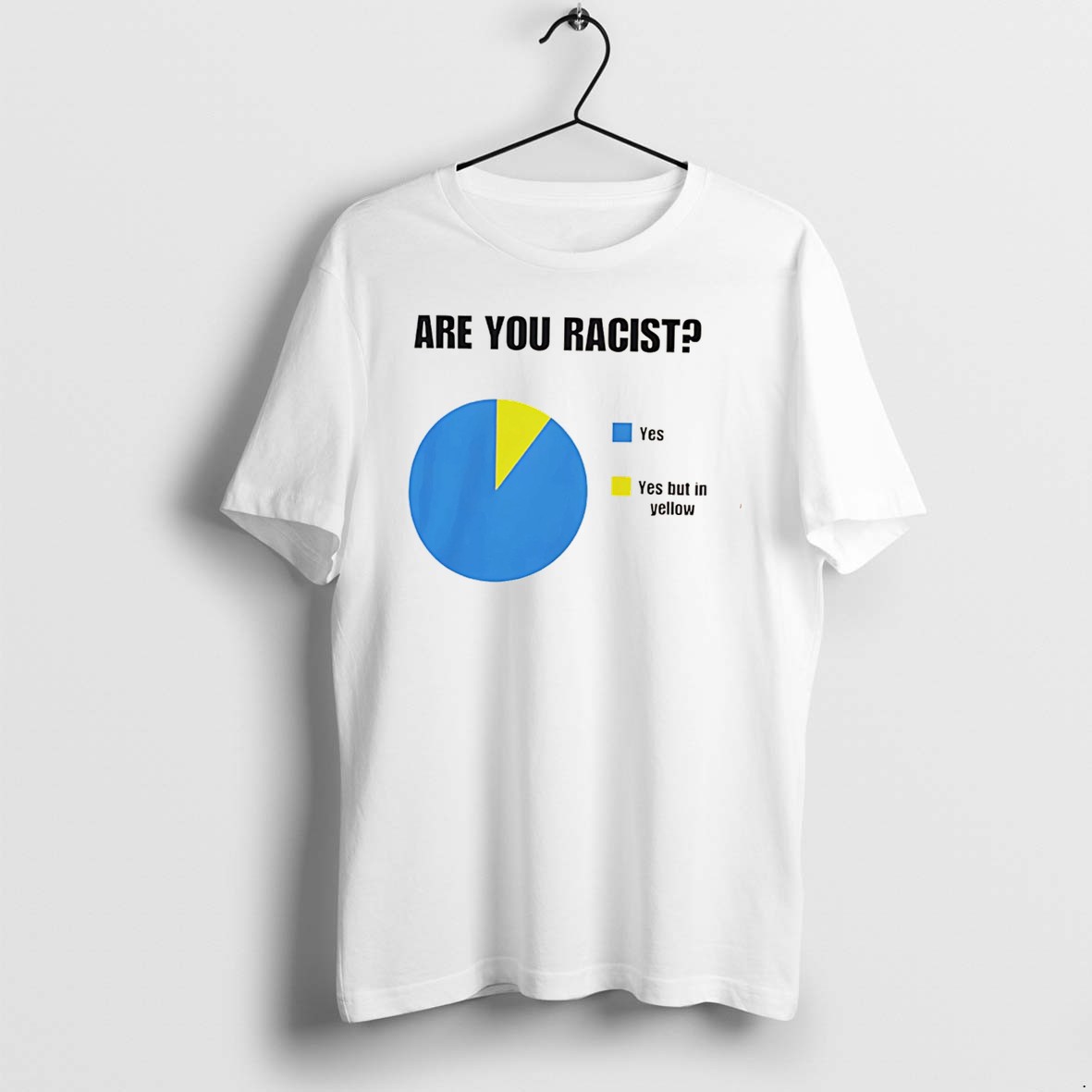 Original Are You Racist Yes And Yeas But In Yellow Tee Tshirts