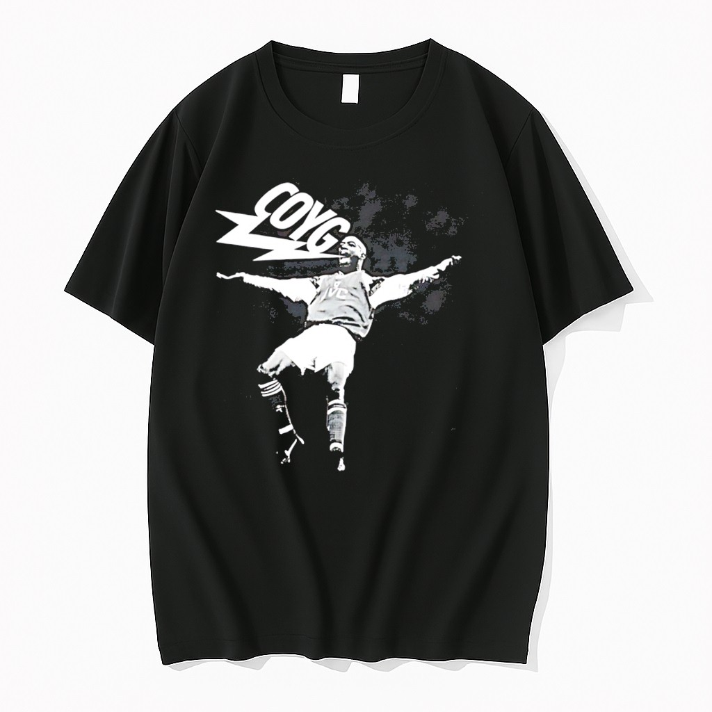 Original Arsenal Ian Wright Posing Graphic Tee Tshirts