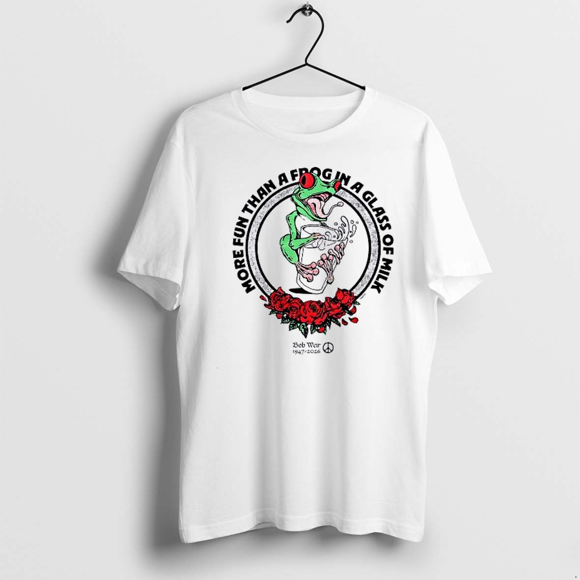 Original Bob Weir Grateful Dead More Fun Than A Frog In A Glass Of Milk Tshirts