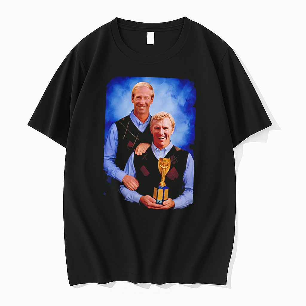 Original Bobby Charlton Bobby Moore England World Cup 1966 Step Brothers Tee Tshirts