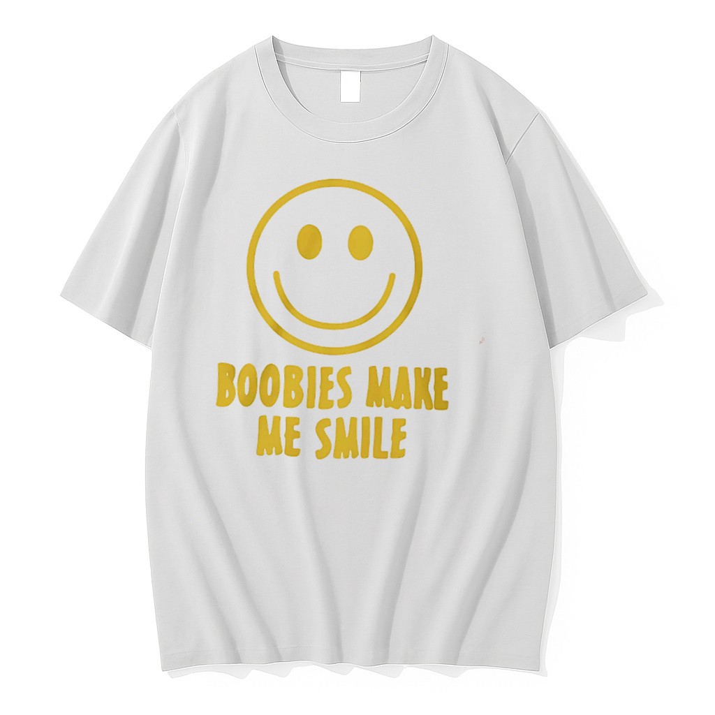 Original Boobies Make Me Smile Tee Tshirts
