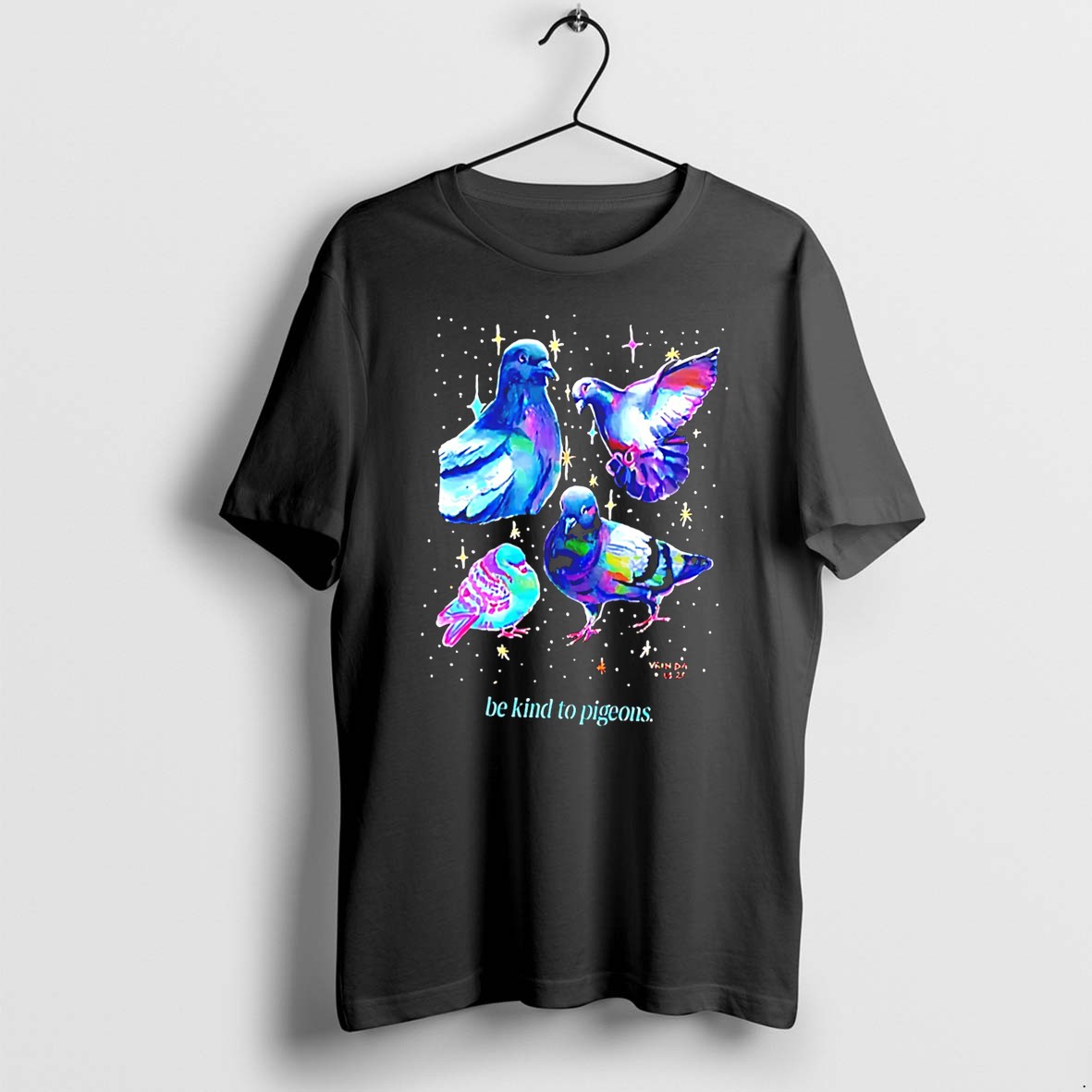 Original Born Iridescent Pigeon Dove Be Kind To Pigeons Tee Tshirts