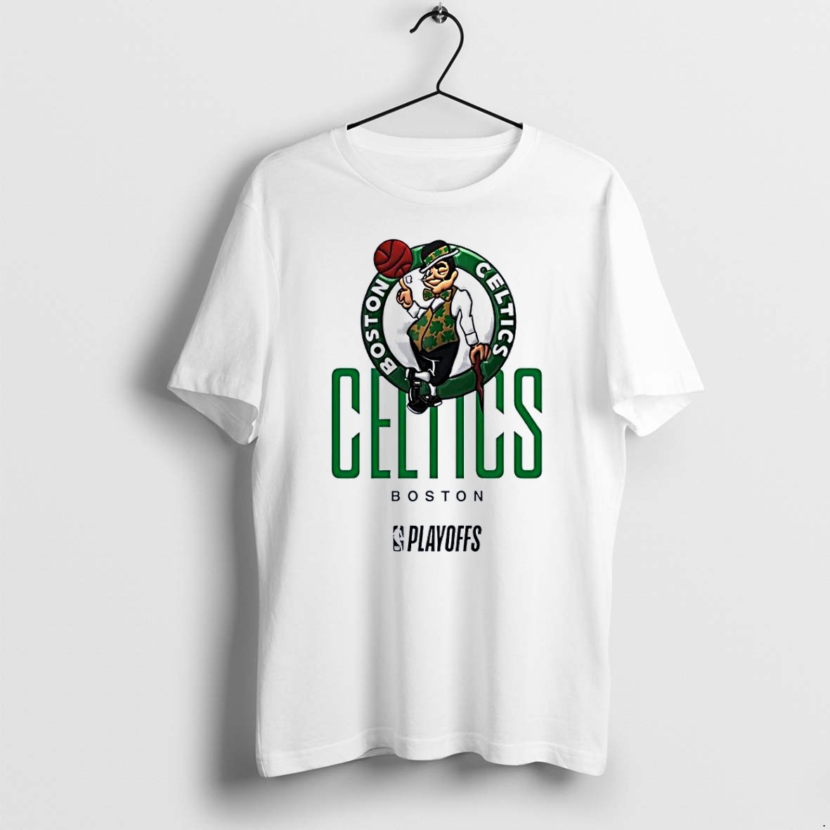 Original Boston Celtics Playoffs Logo White Tshirts