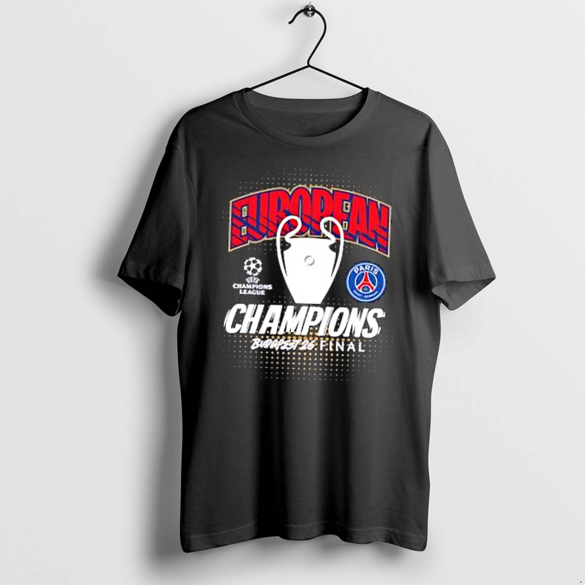 Original Budapest 26 Final Paris Saint Germain European Champions Tshirts