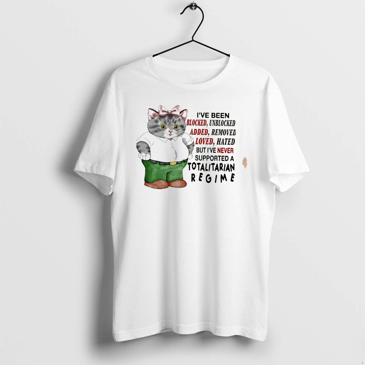 Original Cat Ive Been Blocked Unblocked Added Removed Loved Tee Tshirts