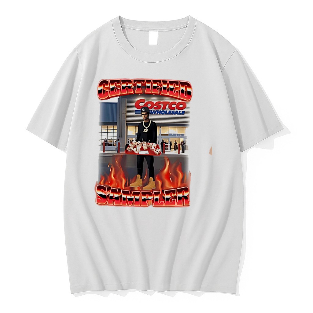 Original Certified Sampler Costco Funny Graphic Tee Tshirts
