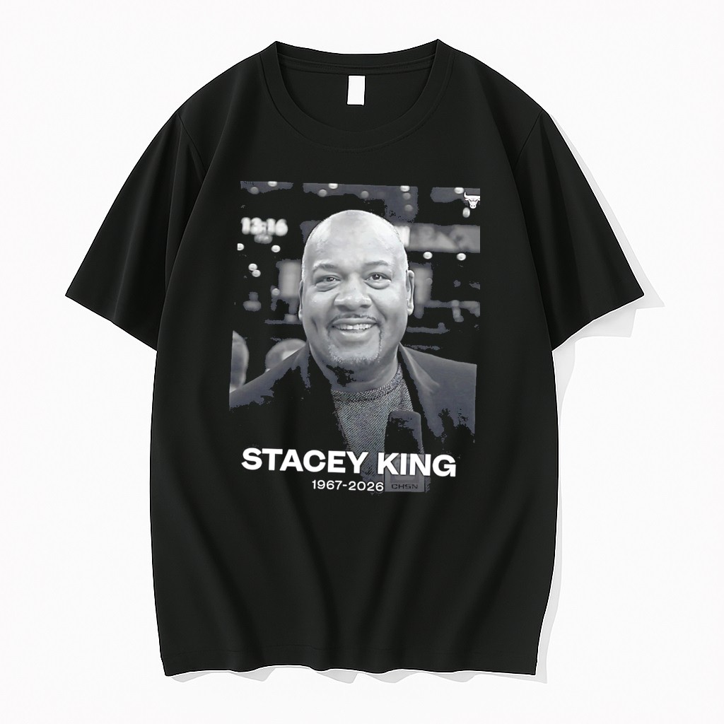 Original Chicago Bulls Logo Stacey King 1967 2026 Tribute Rip Legend Tee Tshirts