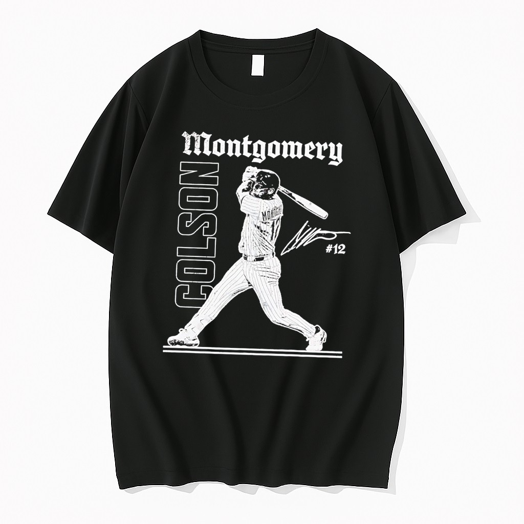 Original Colson Montgomery Chicago White Sox Signature Vintage Tee Tshirts