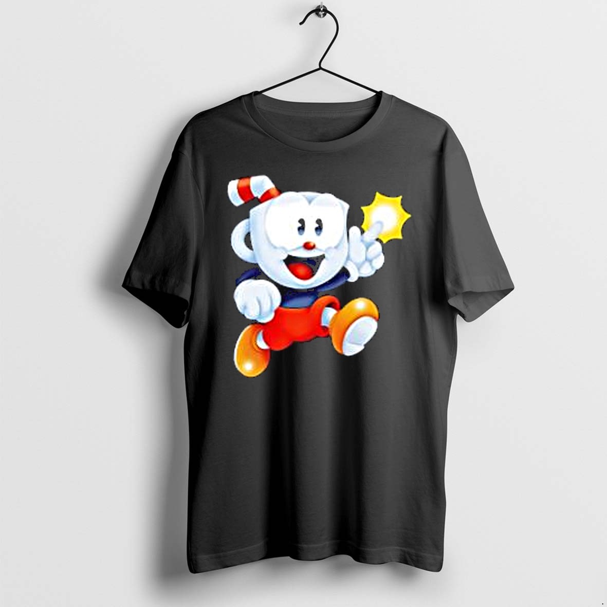 Original Cuphead Main Character Cuphead Video Game Series Running Tshirts
