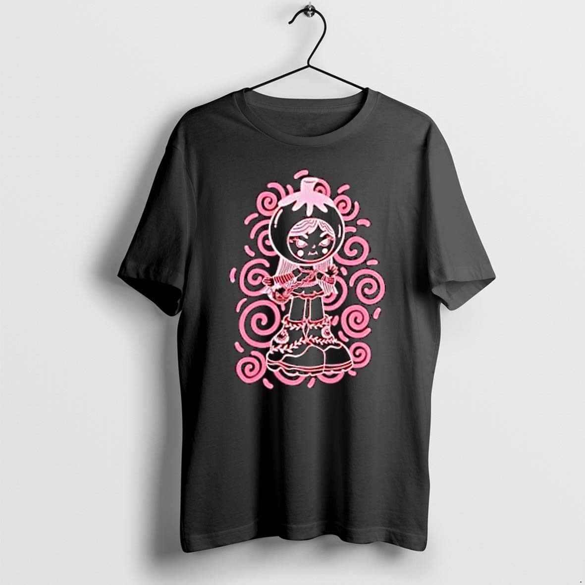 Original Cute Girl In Tomato Costume Illustration Graphic Tshirts