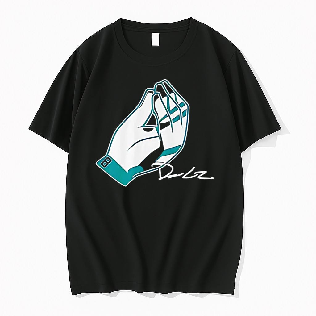 Original Dan Lee Prayer Hands Philadelphia Eagles Black Tshirts