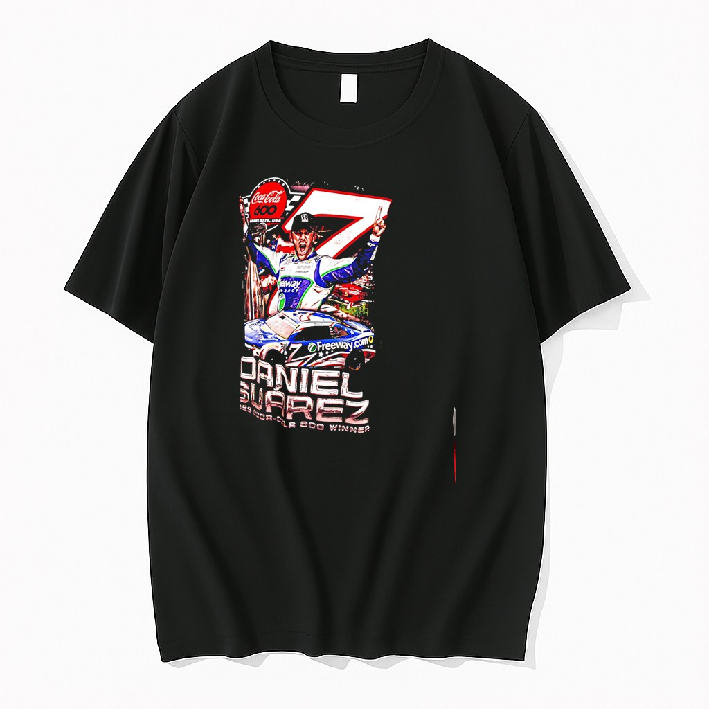 Original Daniel Suarez 2026 Coca Cola 600 Race Winner Graphic Tee Tshirts