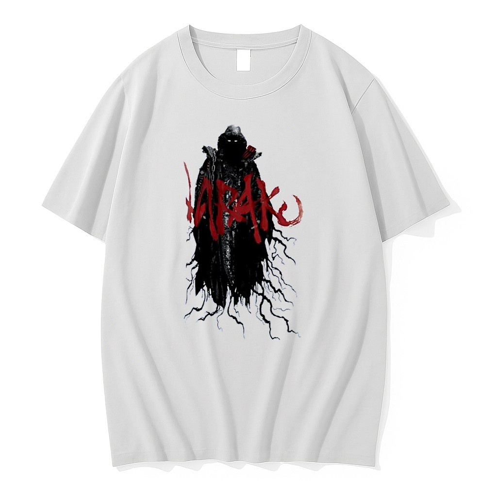 Original Dark Fantasy Shadow Figure Appears On K R A K E Apparel White Tshirts