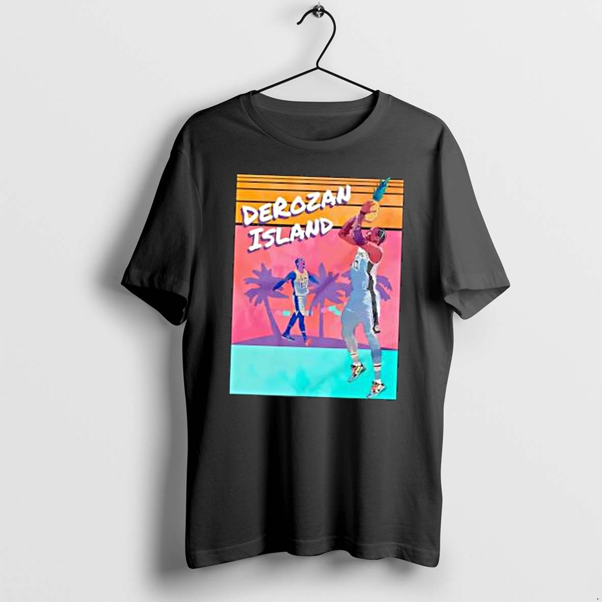 Original Derozan Island Pineapple Shooting Basketball Tshirts