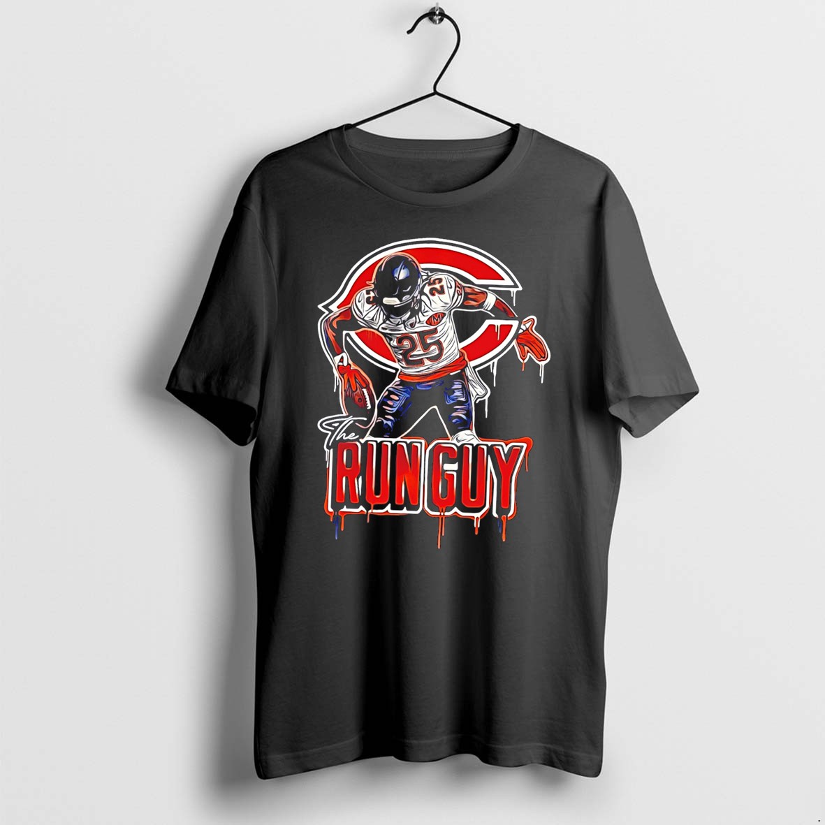 Original Dillon Thieneman Chicago Bears The Run Guy Paint Tee Tshirts