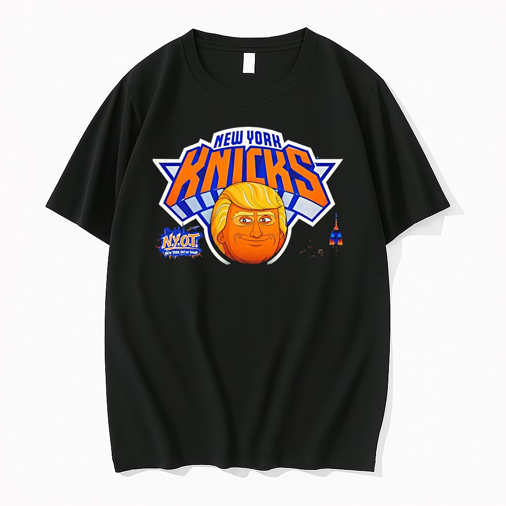 Original Donald Trump Caricature New York Knicks Nyot Basketball Parody Logo Tshirts