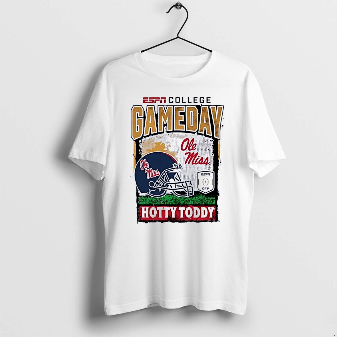 Original Espn College Gameday Ole Miss Hotty Toddy Cfp Football White Tshirts