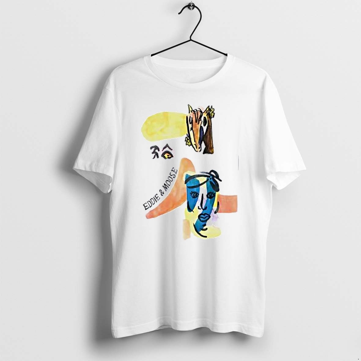 Original Eddie And Moose Horse Head Face Eye Shape Tshirts