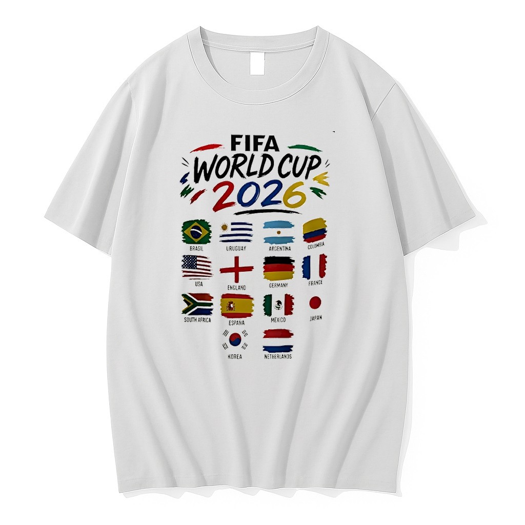 Original Fifa World Cup 2026 International Football Teams Flags Tshirts