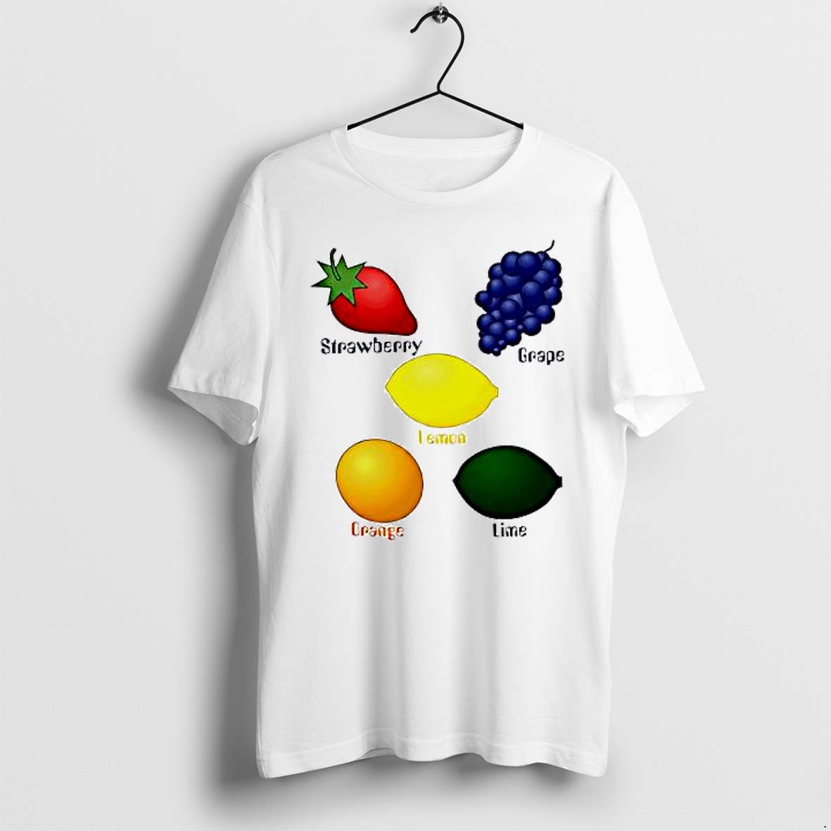 Original Fruit Collection Strawberry Grape Lemon Orange Lime Tshirts