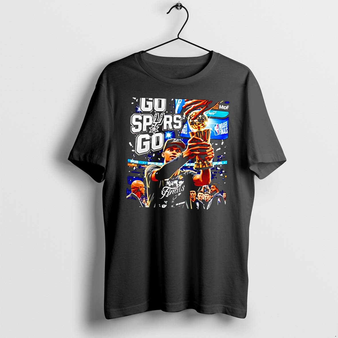 Original Go Spurs Go Nba Finals Basketball Champion Black Tshirts