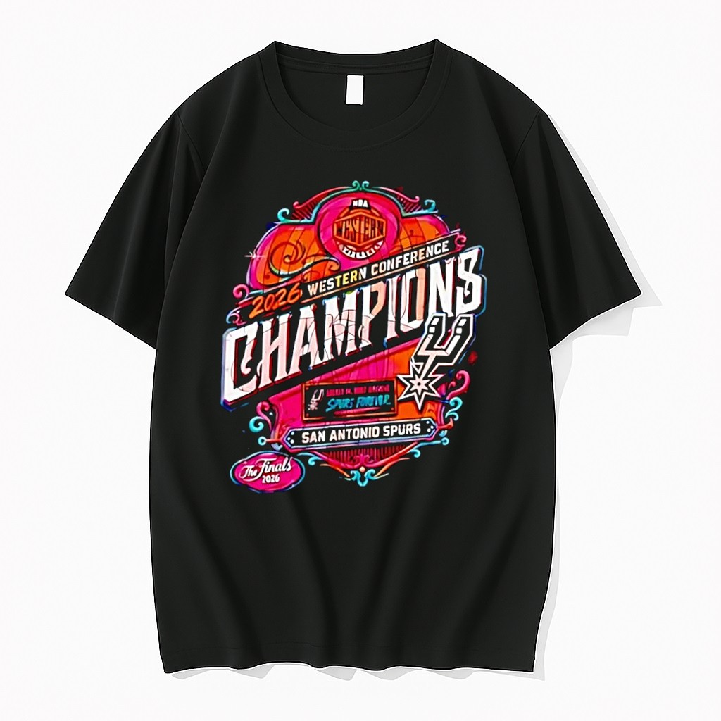 Original Gods Crafty Promise 2026 Western Conference Champions Nba San Antonio Spurs Black Tshirts