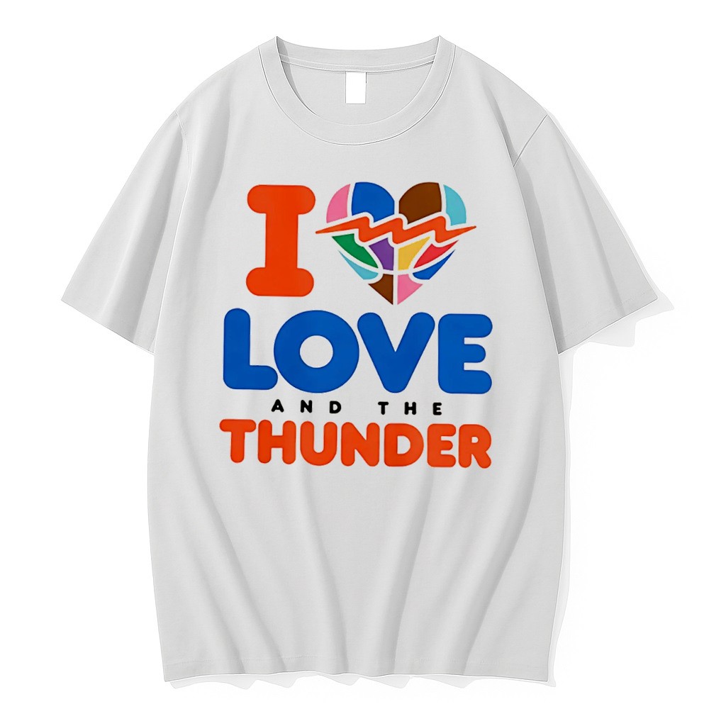 Original I Love And The Thunder Pride Tee Tshirts