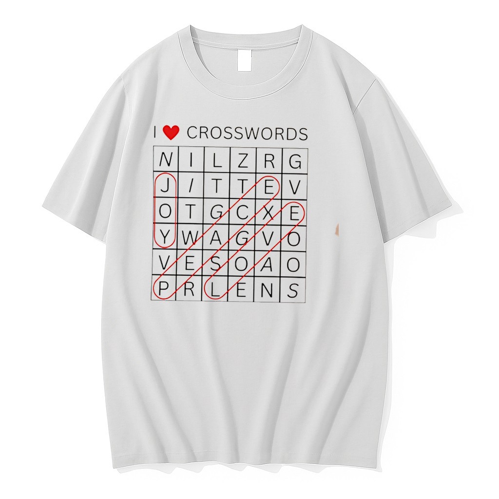 Original I Love Crosswords Joy Peace Love Tee Tshirts