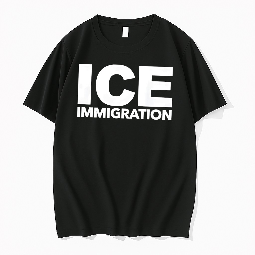 Original Ice Immigration Black Tshirts