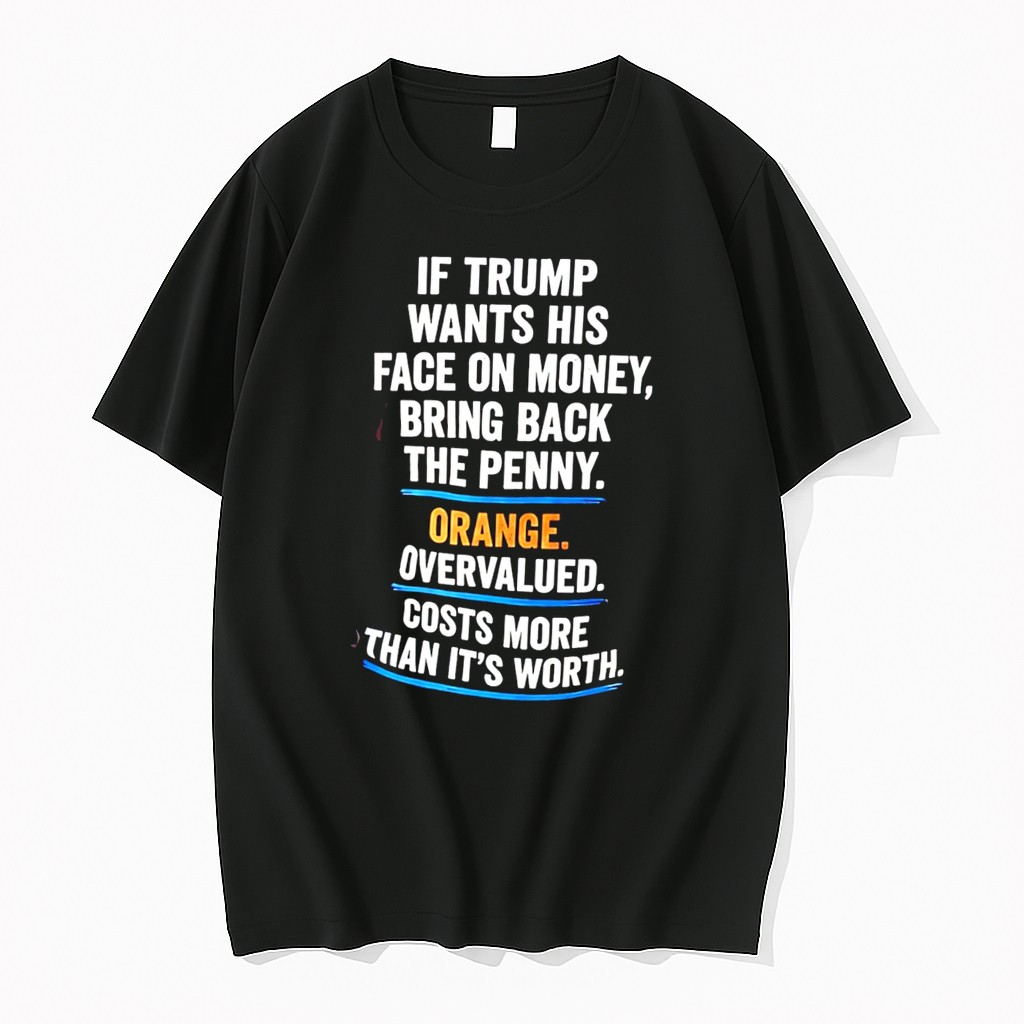 Original If Trump Wants His Face On Money Bring Back The Penny Tee Tshirts