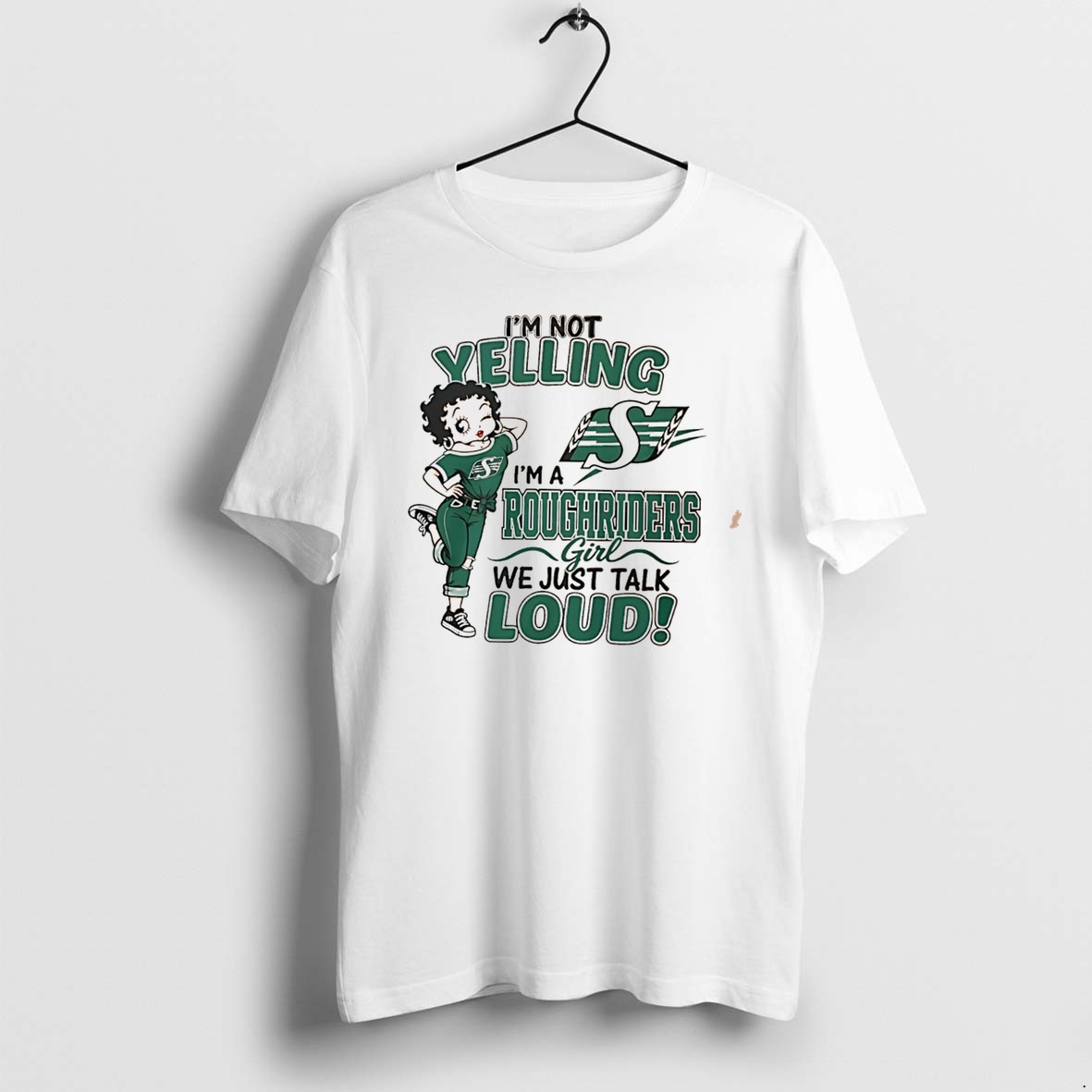 Original Im Not Yelling Im A Roughriders Girl We Just Talk Loud Tee Tshirts