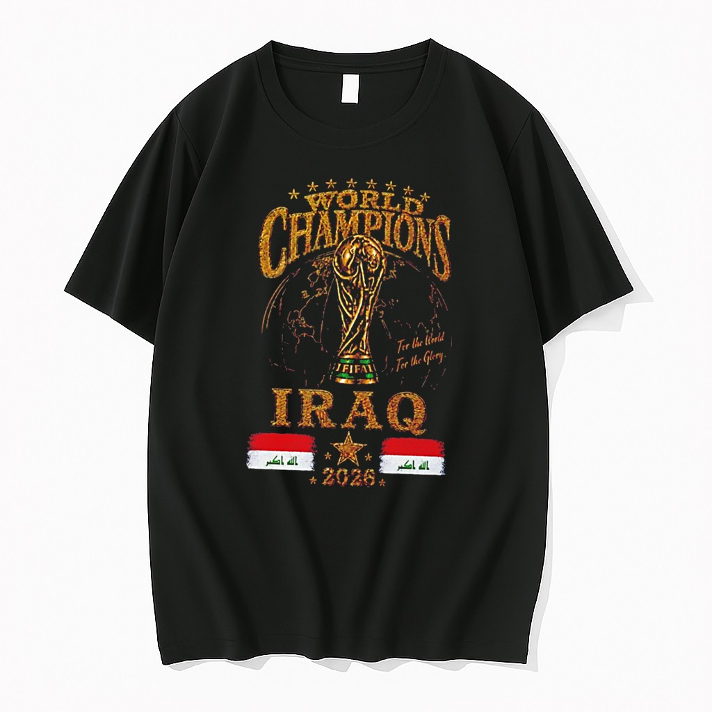 Original Iraq 2026 World Champions For The World For The Glory Tee Tshirts
